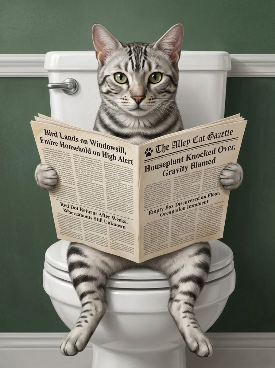 Morning News (Cat) example artwork